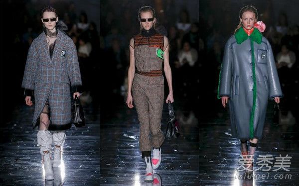 prada2018秋冬新款 大玩螢光複古風！