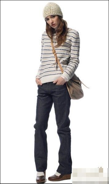 五件简约自然的短毛衣