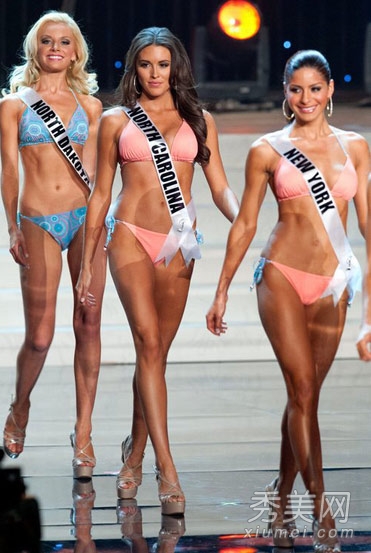 2012美国小姐选美赛 佳丽性感泳装登场