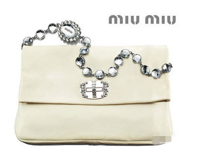 MiuMiu新款 貴氣珠寶手袋