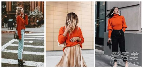 2018秋冬最显白的颜色「枯叶橘」到底该怎么穿才好看？