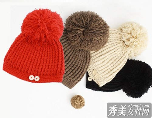冬季时尚毛线帽 美搭变小脸