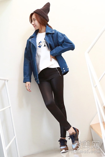 2014春季流行服饰 复古牛仔外套街头范