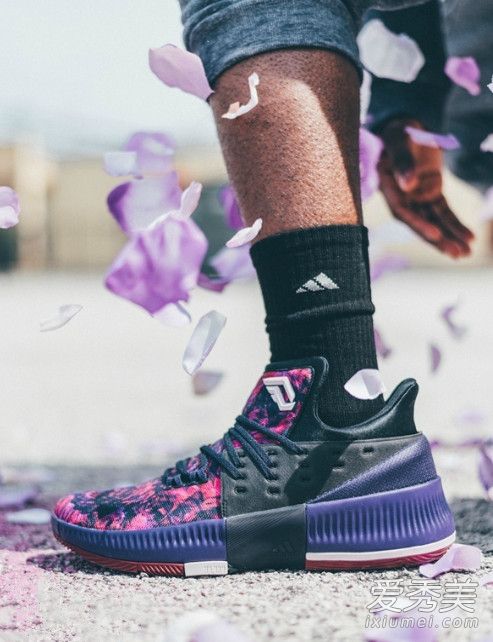 adidas dame3新配色多少钱 阿迪达斯利拉德三代花城玫瑰价格