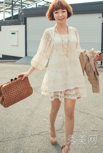夏季必备流行单品 唯美白色连衣裙