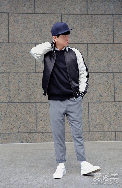 棒球服怎么搭配男生 复古美式棒球外套怎么穿都有型