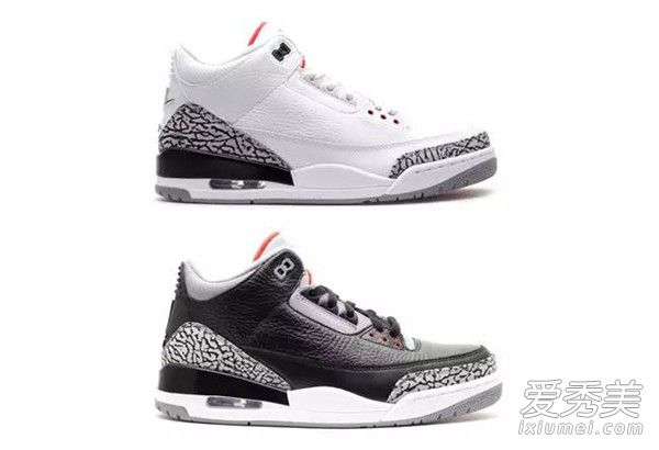 AJ3白水泥和黑水泥的區別 AJ3黑水泥和白水泥哪個好看