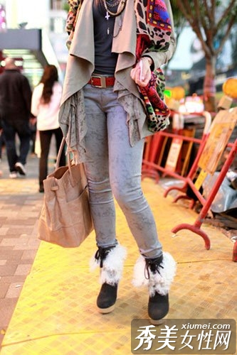 今冬最热毛毛靴 香港正流行