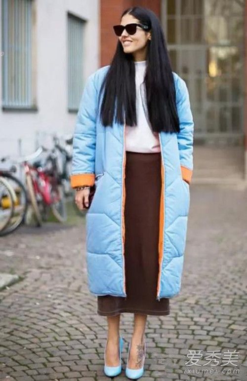 初雪来了！降温天穿羽绒服美丽不冻人 羽绒服搭配图片