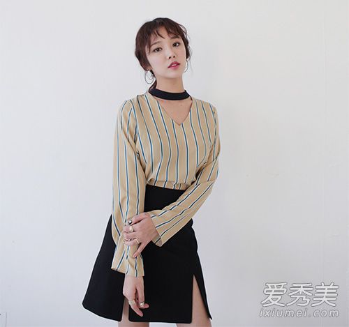 韩国现在好流行颈圈式洋装 赶紧入手！ 洋装图片