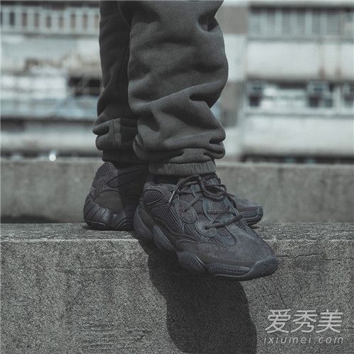 yeezy500黑色上腳圖 yeezy500黑色解構圖