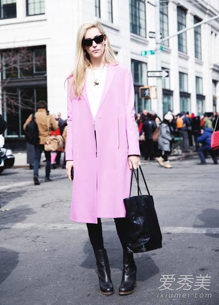 2015冬天穿什麼 粉色大衣超有女人味冬天大衣怎麼穿好看