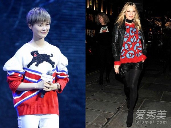 冬天想吸引目光 穿印花毛衣准没错 冬季穿搭 服装搭配