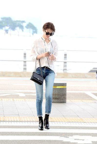 孔孝真高俊熙 韩国女星最爱的破洞牛仔裤穿搭 破洞牛仔裤怎么搭配