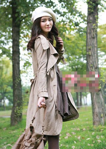 大衣大衣展的腰身