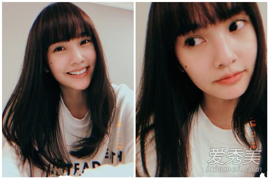 杨丞琳新发型曝光剪齐刘海重回18岁 果然刘海才是减龄届的大姐大！