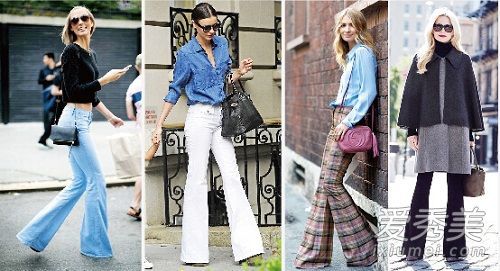 喇叭裤和喇叭裤如何搭配，什么鞋子看起来好？