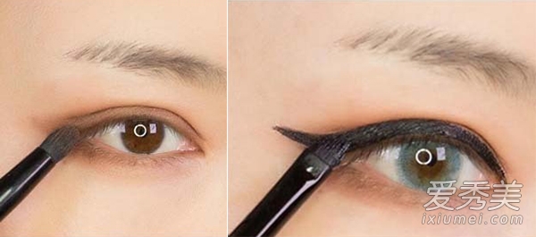 单眼皮MM也适用 性感韩式电眼妆（图）