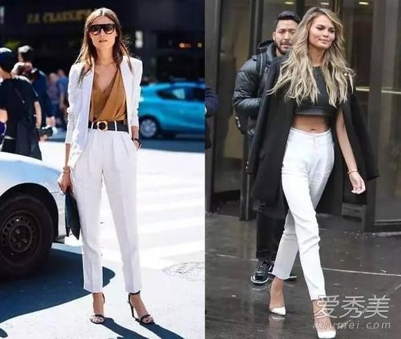 白色裤子看起来很胖?这是一道闪电!