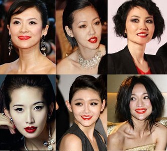 12位女星红唇PK 谁最抢眼