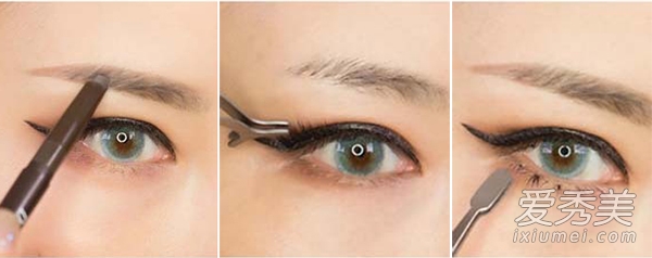 单眼皮MM也适用 性感韩式电眼妆（图）
