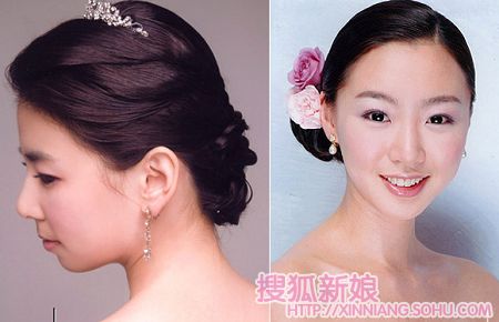 韩国女人精致优雅新娘发型
