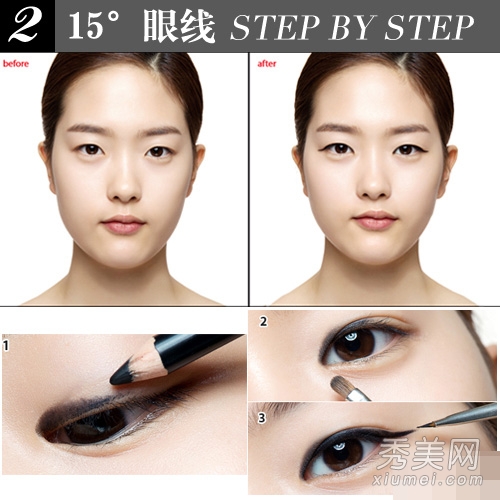 小眼睛化妆：超模教你单眼皮怎么画眼线？
