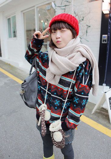 09冬季时尚可爱学院派风格