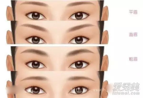 平眉有个小尾巴显脸小 水晶允儿都是这样做的 平眉怎么画
