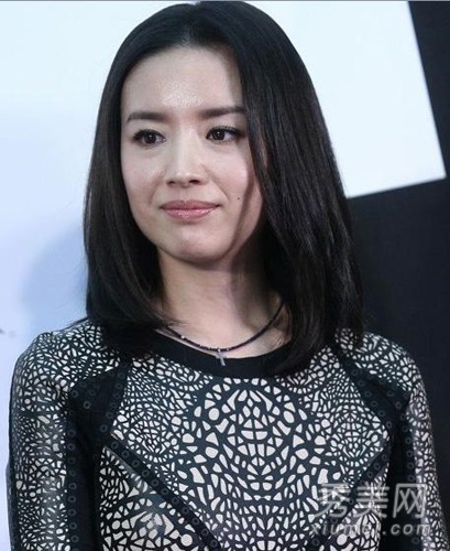 董洁示范 时尚款潮女范中短发发型
