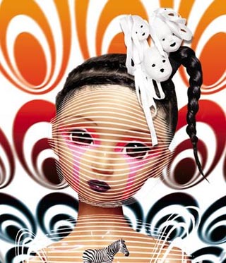 华丽与嬉皮 3D娃娃演绎2010最潮发型