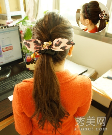 马尾怎么扎好看 韩系公主式蓬头马尾扎发