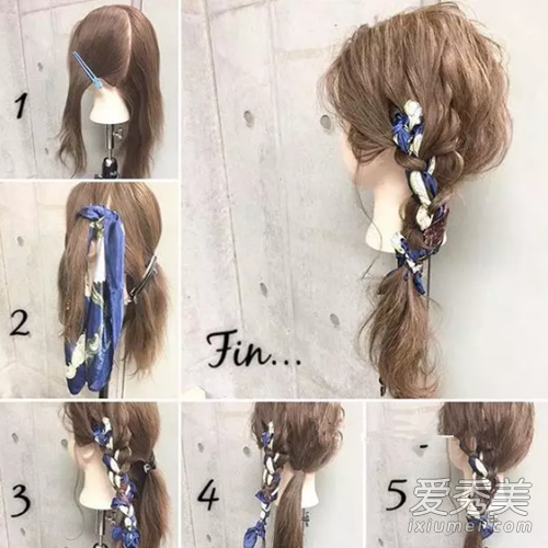 怎么用丝巾绑头发 丝巾绑头发的100种方法