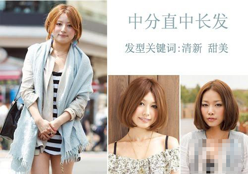 5款瘦脸中分发 夏日性感潮流