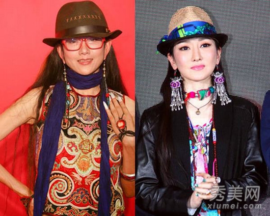 杨丽萍VS萨顶顶 “最炫民族风”彩妆斗艳