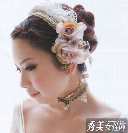 花朵新娘发型 超凡脱俗的美