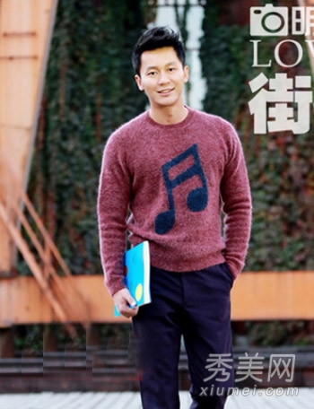 李晨冬季潮范街拍 飞机头时尚帅气