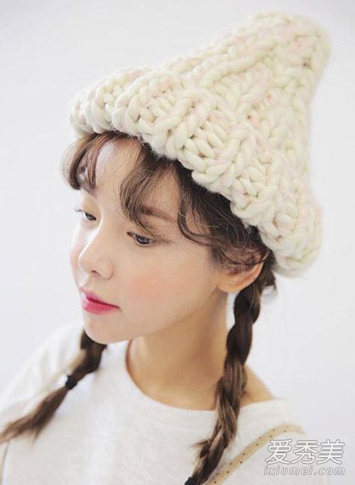 杨幂范冰冰都爱毛线帽 秋冬帽子与发型搭配图片帽子和发型如何搭配