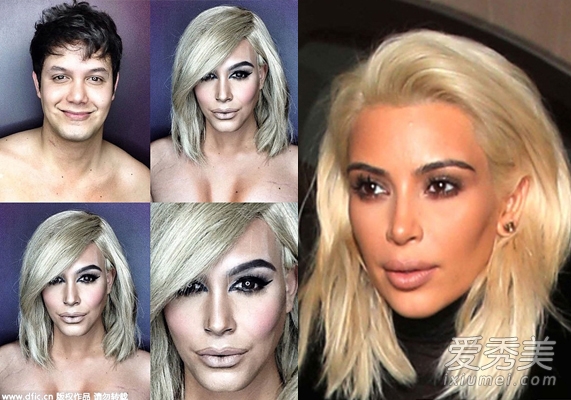 彩妆模仿秀：菲律宾男子“变脸”15位女星
