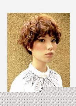 秋冬发型流行纹理烫短发