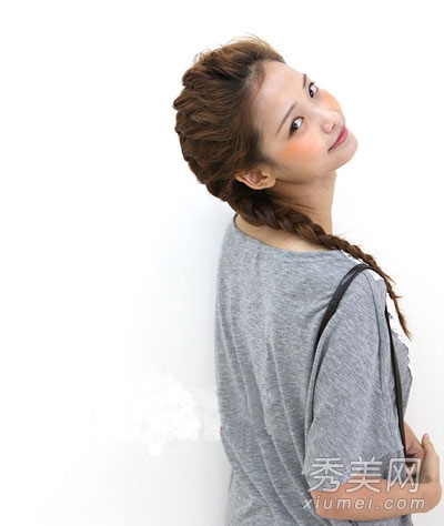 时尚韩国编发发型 3种辫子盘发扎法