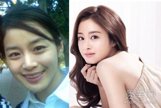 韩国90后女星素颜照 化妆前后谁更美？