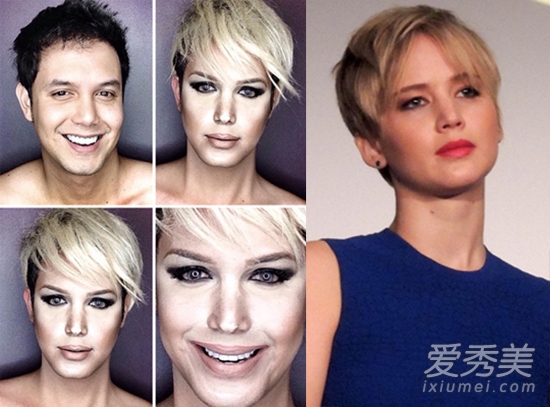 彩妝模仿秀：菲律賓男子“變臉”15位女星