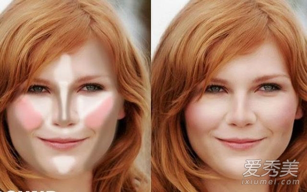 6种脸型化妆技巧 明星示范修容位置