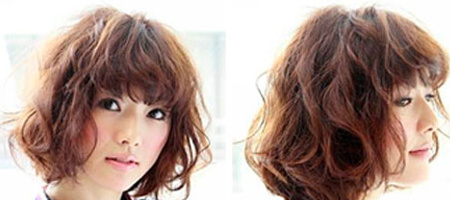 日系甜美可爱的糖果色发型