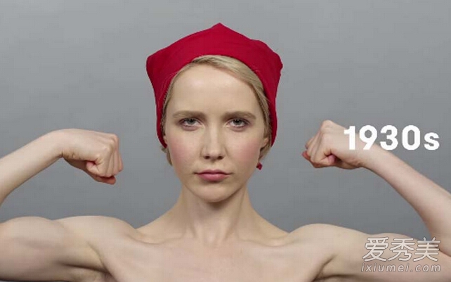 真人展示俄罗斯100年间女性妆容变化