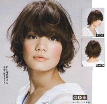 最新日系杂志9款个性美短发