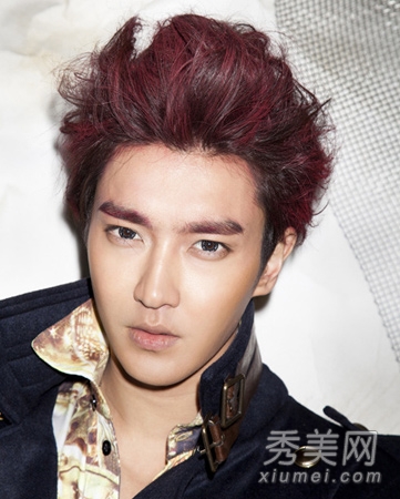 Super Junior-M示范 最新男士染色短发发型