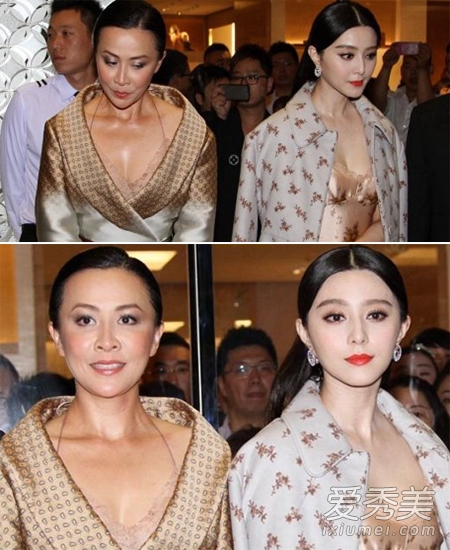 肤白+脸小+个高 女星与范冰冰合影太惨