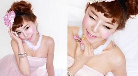 聖誕狂歡韓國潮女示範美豔發型